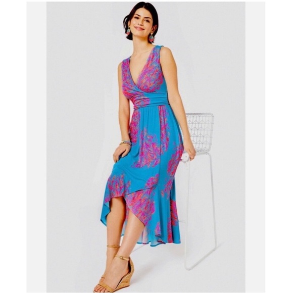 Lilly Pulitzer Moana Wrap Maxi Dress 🪸 - Picture 15 of 15